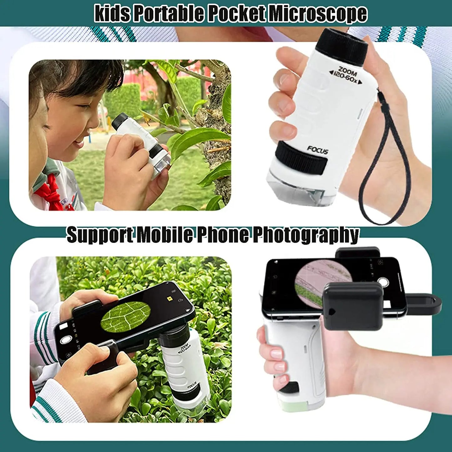 Kids Science Adventure Microscope Kit