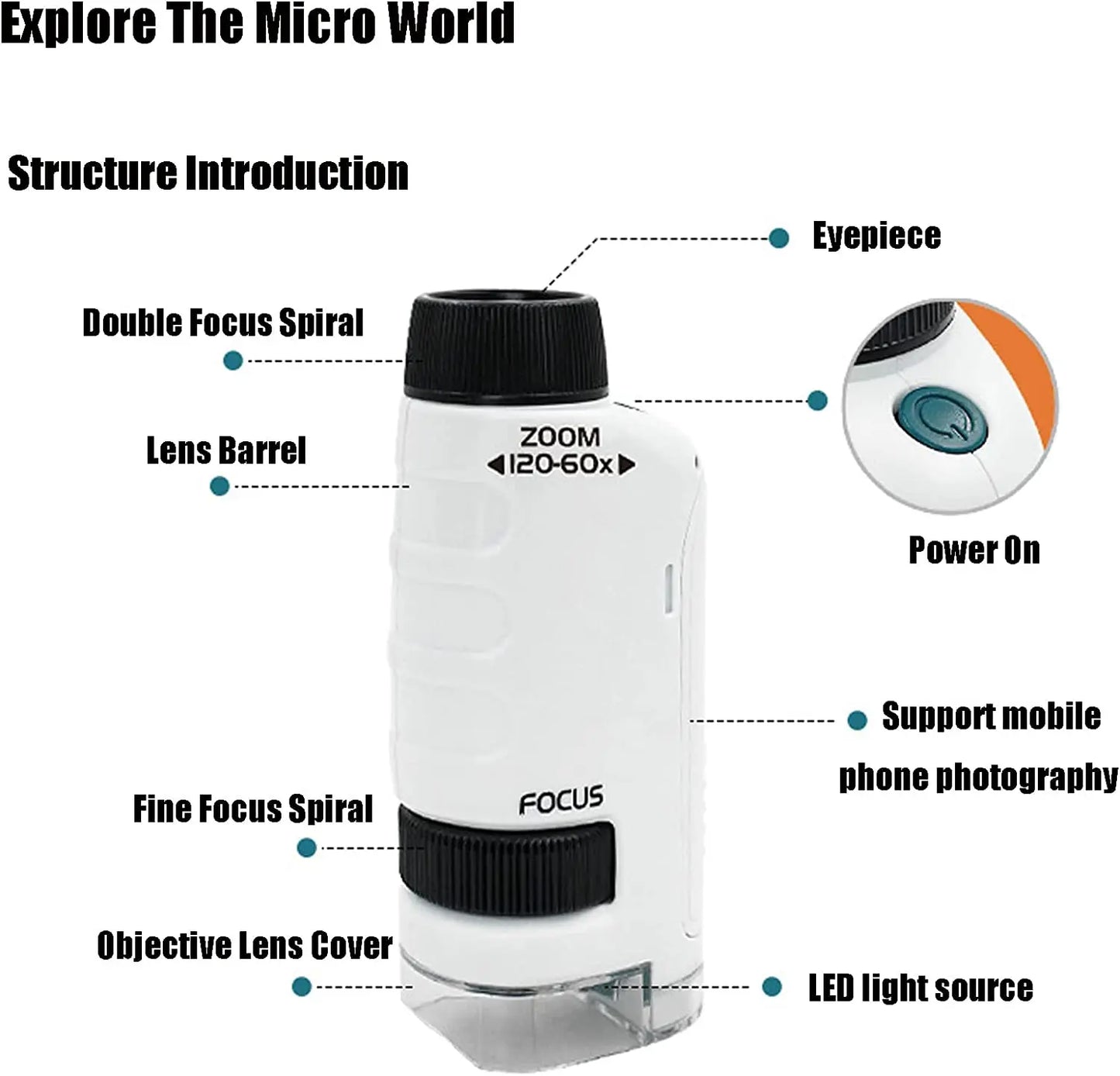Kids Science Adventure Microscope Kit